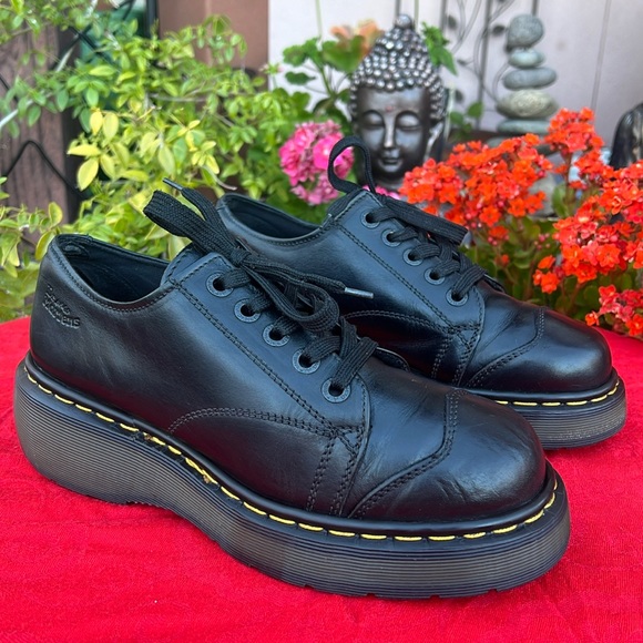 🏴󠁧󠁢󠁥󠁮󠁧󠁿 Dr. Martens MIE Vintage Chunky Cap Toe Platform Oxfords UK 5 - Picture 3 of 17
